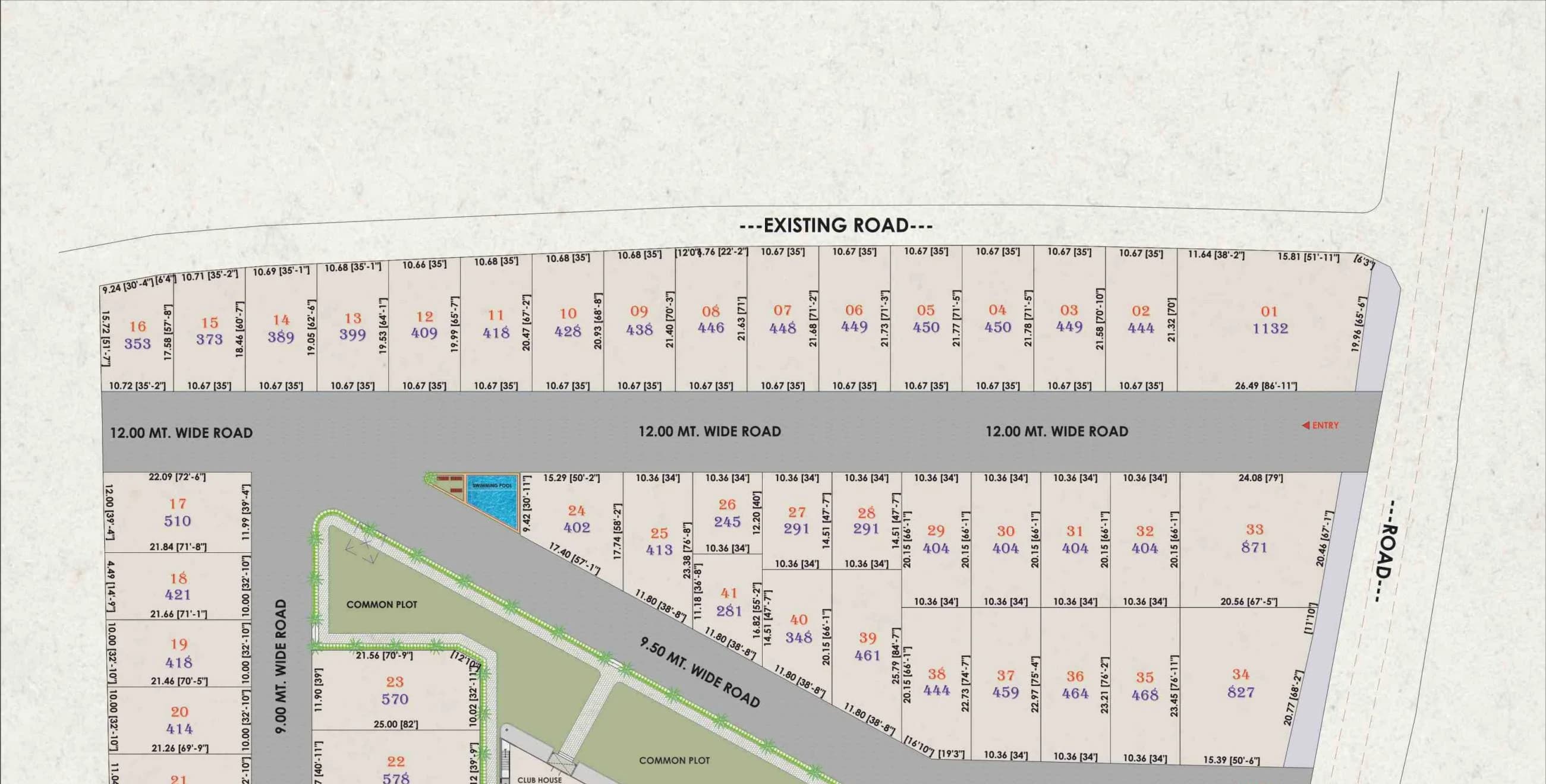 Detailed plot layout